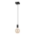 Candeeiro suspenso ASTRID 1xE27/60W/230V mate preto