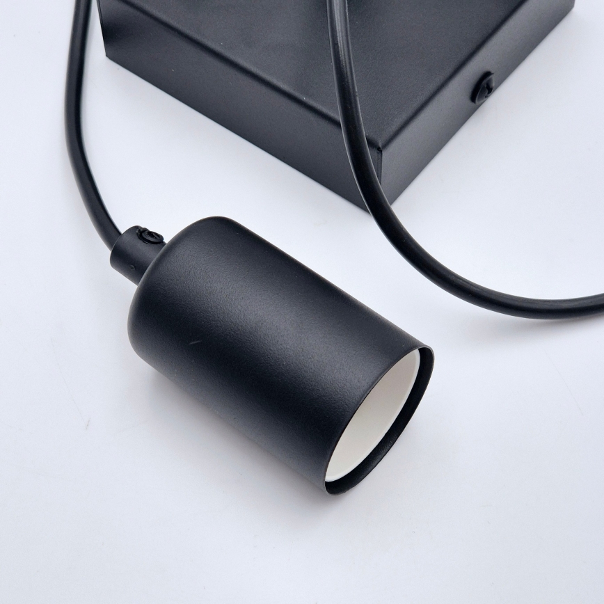 Candeeiro suspenso ASTRID 1xE27/60W/230V mate preto