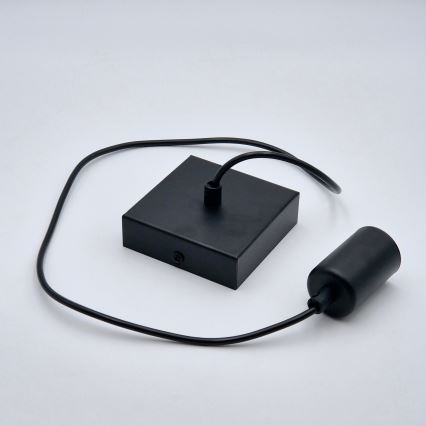 Candeeiro suspenso ASTRID 1xE27/60W/230V mate preto