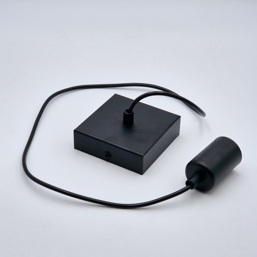 Candeeiro suspenso ASTRID 1xE27/60W/230V mate preto