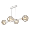 Candeeiro suspenso ASTRID 4xE27/60W/230V branco