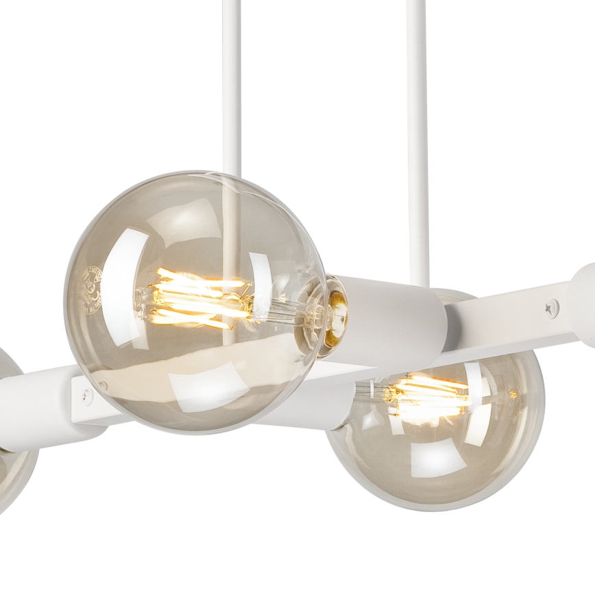 Candeeiro suspenso ASTRID 4xE27/60W/230V branco