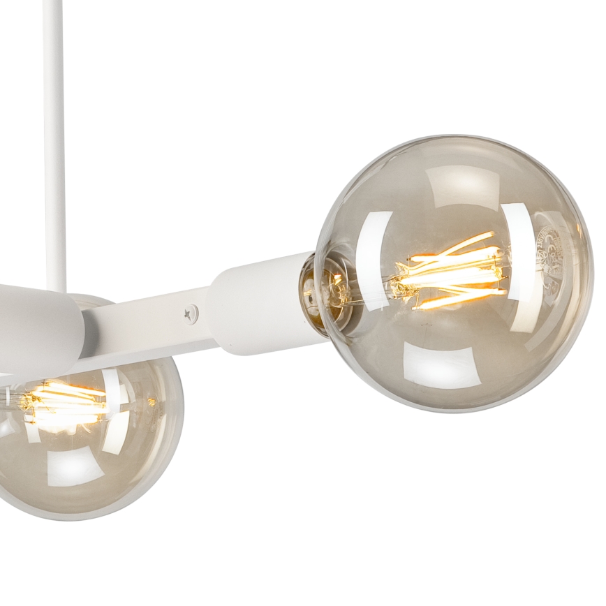 Candeeiro suspenso ASTRID 4xE27/60W/230V branco