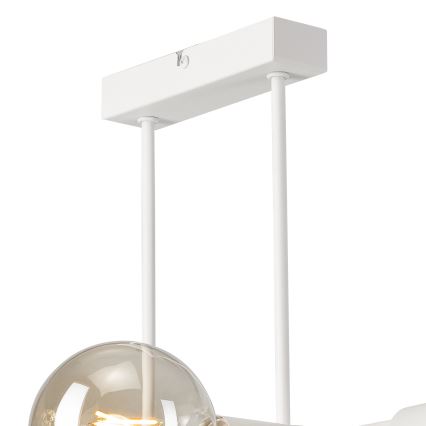 Candeeiro suspenso ASTRID 4xE27/60W/230V branco