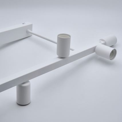 Candeeiro suspenso ASTRID 6xE27/60W/230V branco
