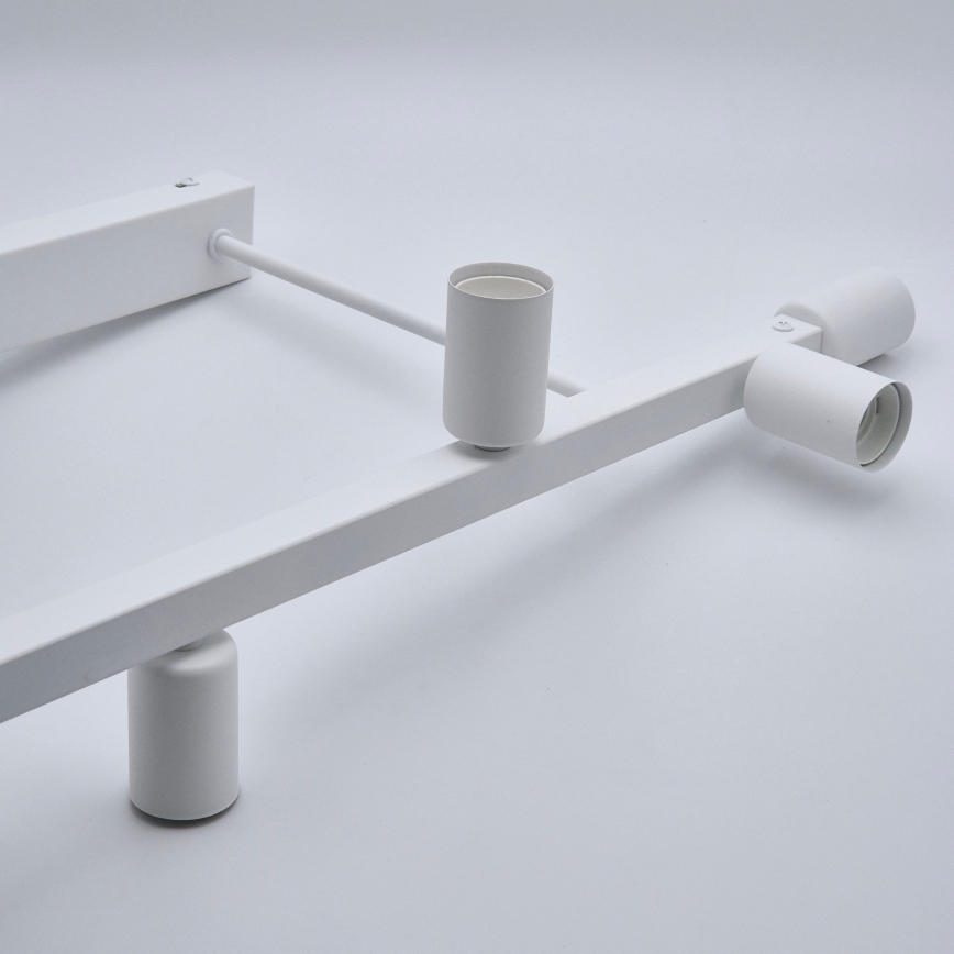 Candeeiro suspenso ASTRID 6xE27/60W/230V branco