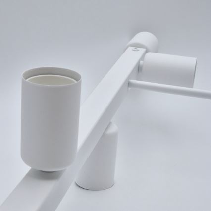 Candeeiro suspenso ASTRID 6xE27/60W/230V branco
