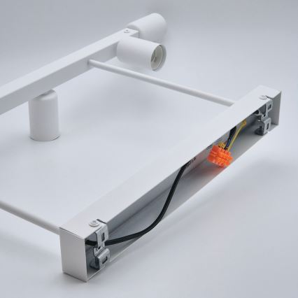 Candeeiro suspenso ASTRID 6xE27/60W/230V branco