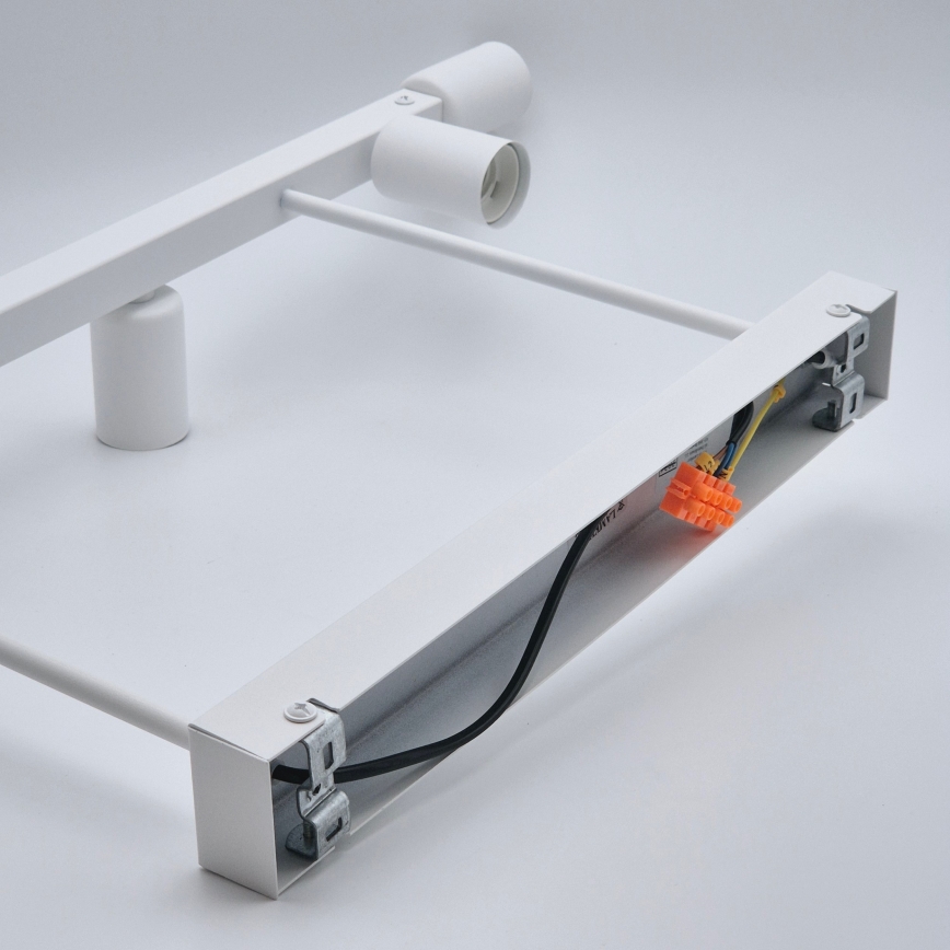 Candeeiro suspenso ASTRID 6xE27/60W/230V branco