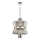 Candeeiro suspenso AURELIA 8xE14/40W/230V cromado mate