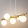 Candeeiro suspenso AVOLA 5xG9/12W/230V dourado