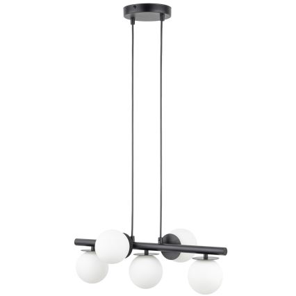 Candeeiro suspenso AVOLA 5xG9/12W/230V preto