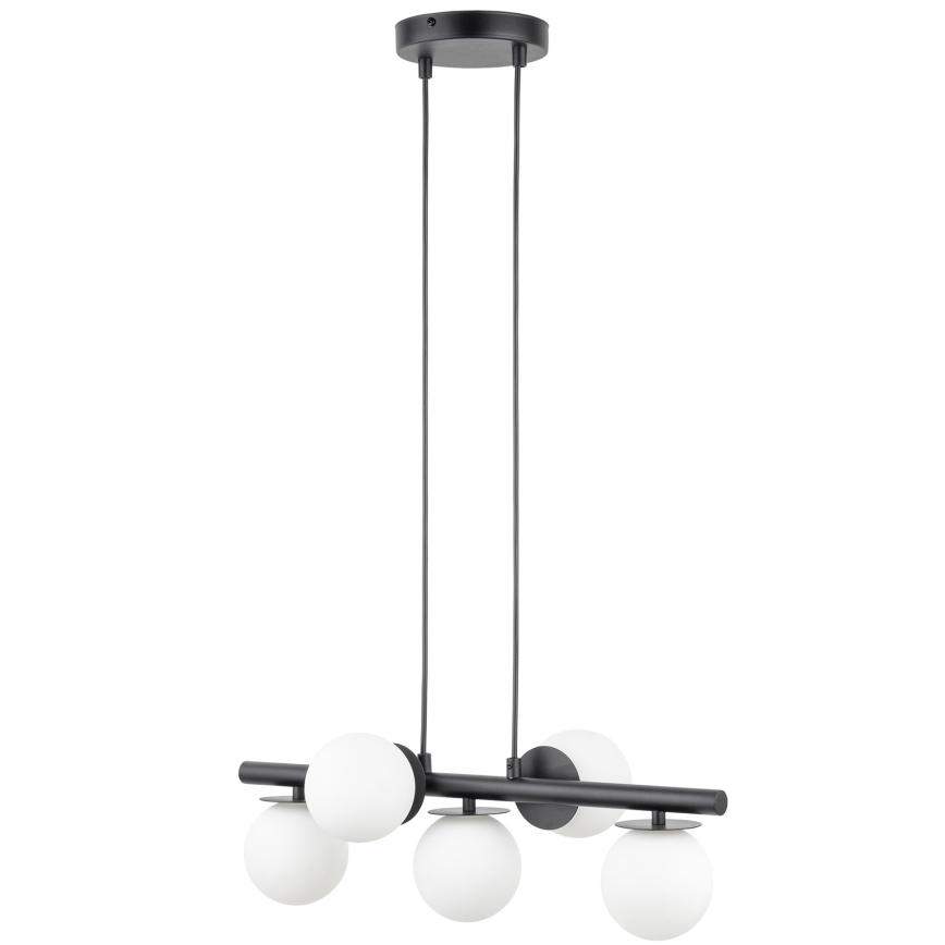 Candeeiro suspenso AVOLA 5xG9/12W/230V preto