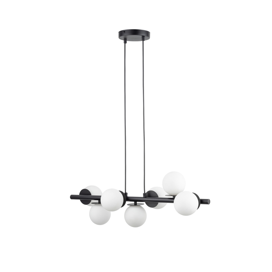 Candeeiro suspenso AVOLA 7xG9/12W/230V preto