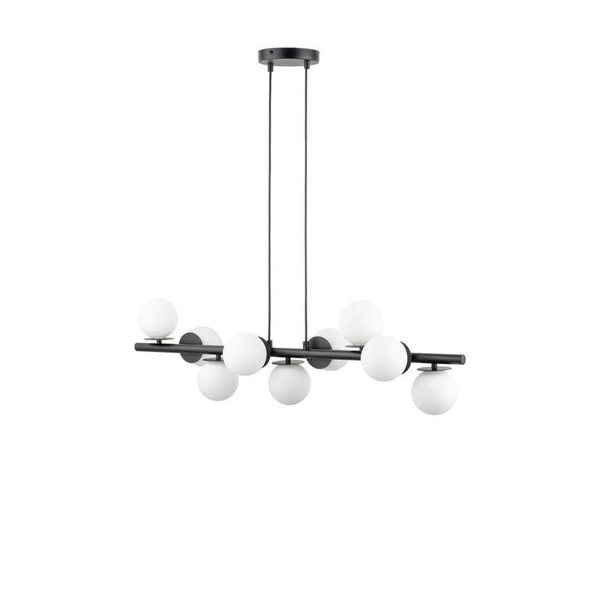 Candeeiro suspenso AVOLA 9xG9/12W/230V preto