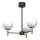 Candeeiro suspenso AWINION 3xE27/15W/230V branco/dourado/preto