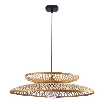Candeeiro suspenso BALI 1xE27/20W/230V diâmetro 60 cm bambu