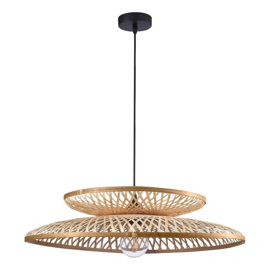 Candeeiro suspenso BALI 1xE27/20W/230V diâmetro 60 cm bambu