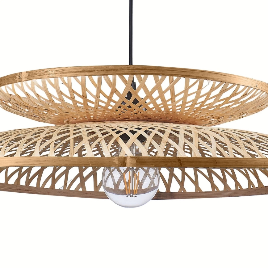 Candeeiro suspenso BALI 1xE27/20W/230V diâmetro 60 cm bambu
