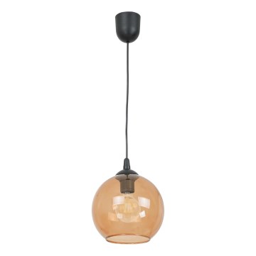 Candeeiro suspenso BALL 1xE27/60W/230V diâmetro 20 cm bege