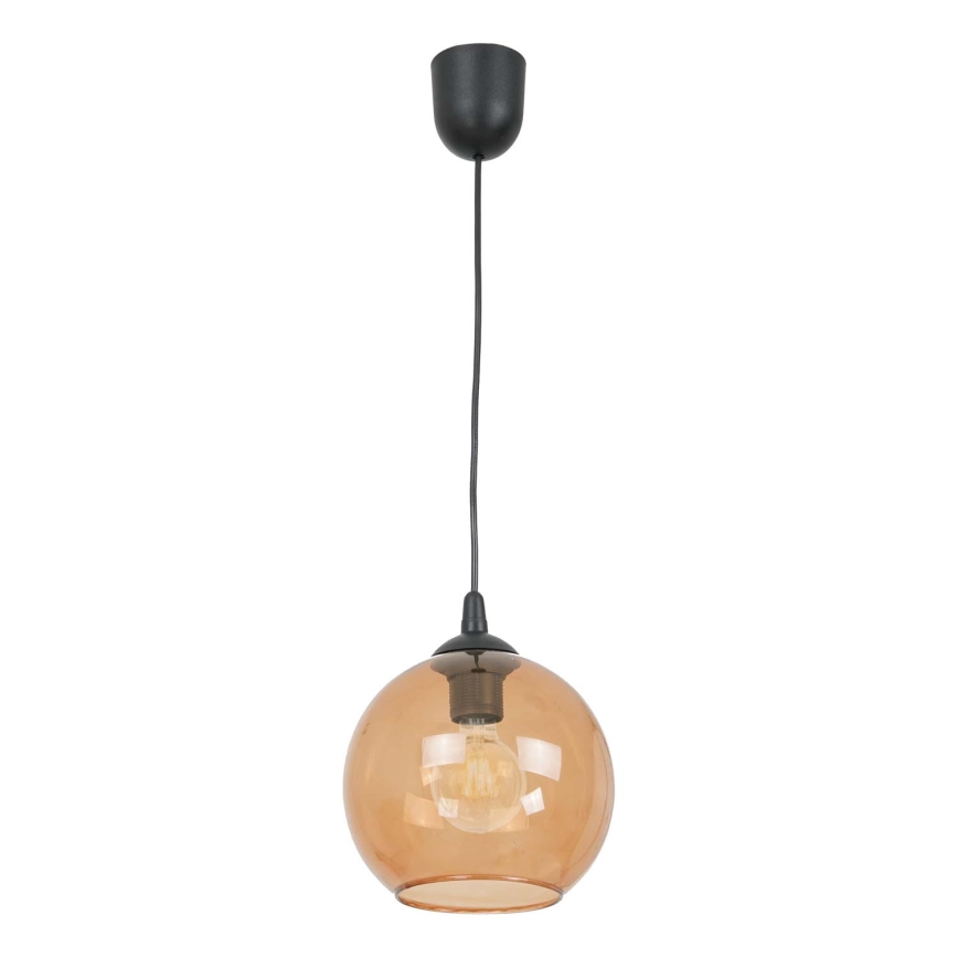 Candeeiro suspenso BALL 1xE27/60W/230V diâmetro 20 cm bege