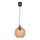 Candeeiro suspenso BALL 1xE27/60W/230V diâmetro 20 cm bege