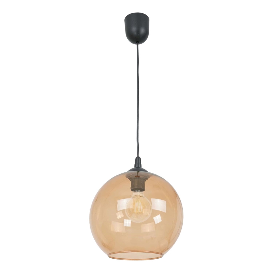 Candeeiro suspenso BALL 1xE27/60W/230V diâmetro 25 cm bege