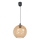 Candeeiro suspenso BALL 1xE27/60W/230V diâmetro 25 cm bege