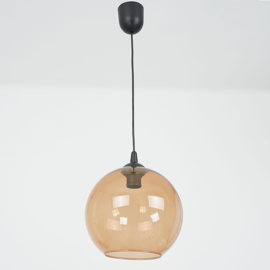 Candeeiro suspenso BALL 1xE27/60W/230V diâmetro 25 cm bege