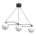 Candeeiro suspenso BALLO 3xE27/15W/230V preto/branco