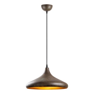 Candeeiro suspenso BAREK 1xE27/40W/230V cinzento