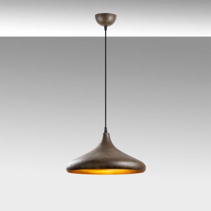 Candeeiro suspenso BAREK 1xE27/40W/230V cinzento
