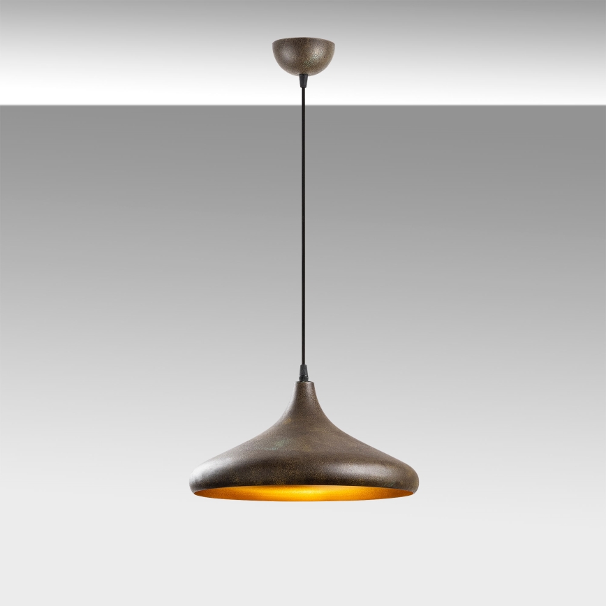 Candeeiro suspenso BAREK 1xE27/40W/230V cinzento