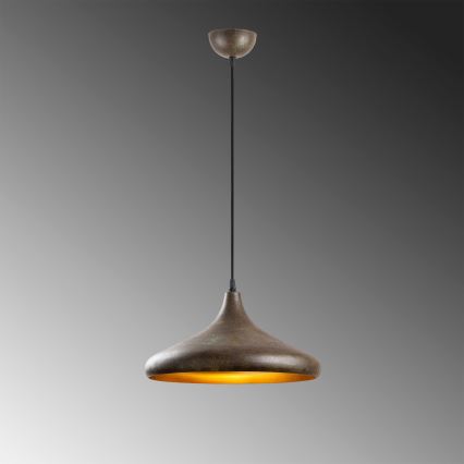 Candeeiro suspenso BAREK 1xE27/40W/230V cinzento
