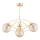 Candeeiro suspenso BARSUM 3xE14/10W/230V dourado