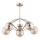 Candeeiro suspenso BARSUM 5xE14/10W/230V dourado