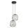Candeeiro suspenso BELL 2xG9/12W/230V preto/dourado