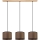 Candeeiro suspenso BENITA 3xE27/40W/230V castanho/carvalho