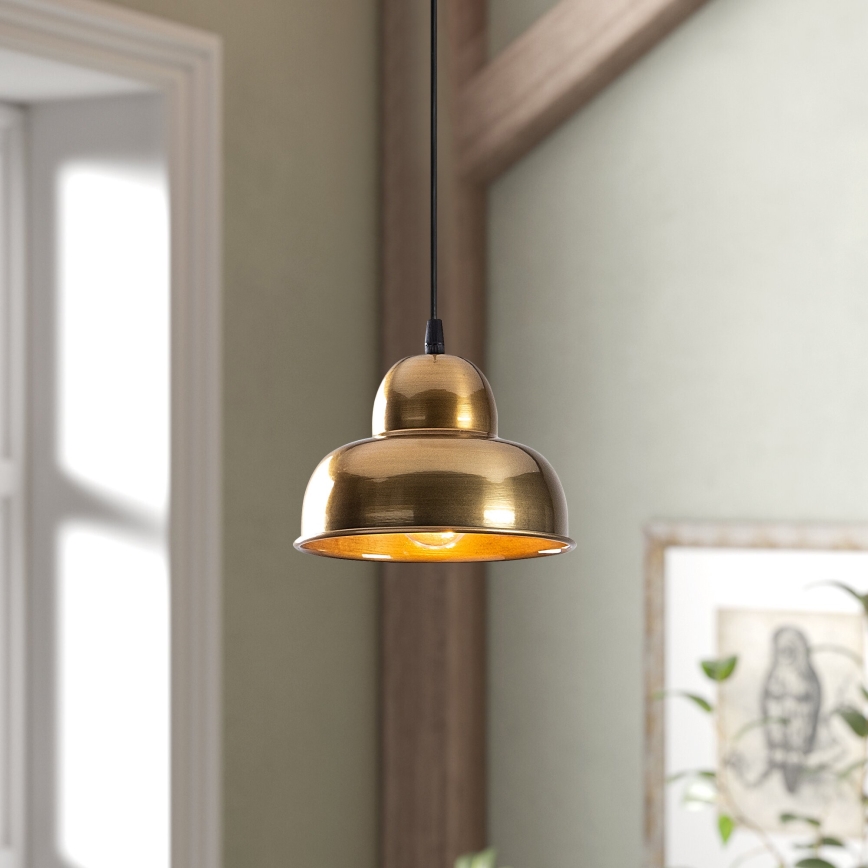 Candeeiro suspenso BERCESTE 1xE27/40W/230V dourado