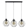 Candeeiro suspenso BERIS 3xE27/60W/230V carvalho