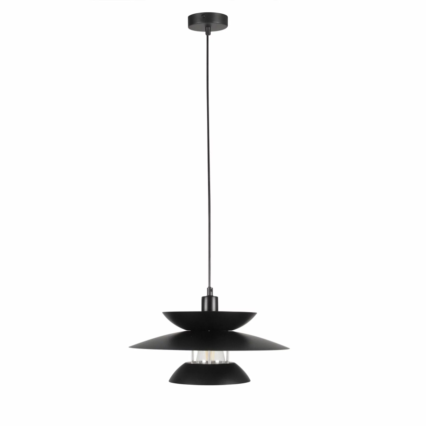 Candeeiro suspenso BERIT 1xE27/20W/230V preto