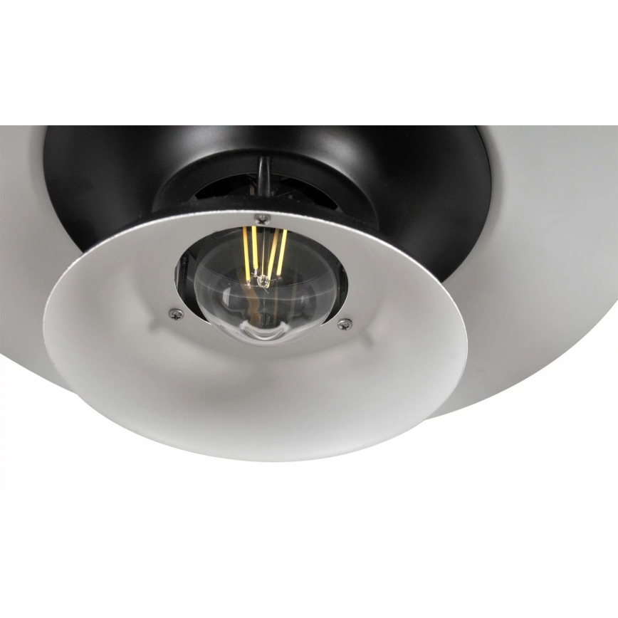 Candeeiro suspenso BERIT 1xE27/20W/230V preto