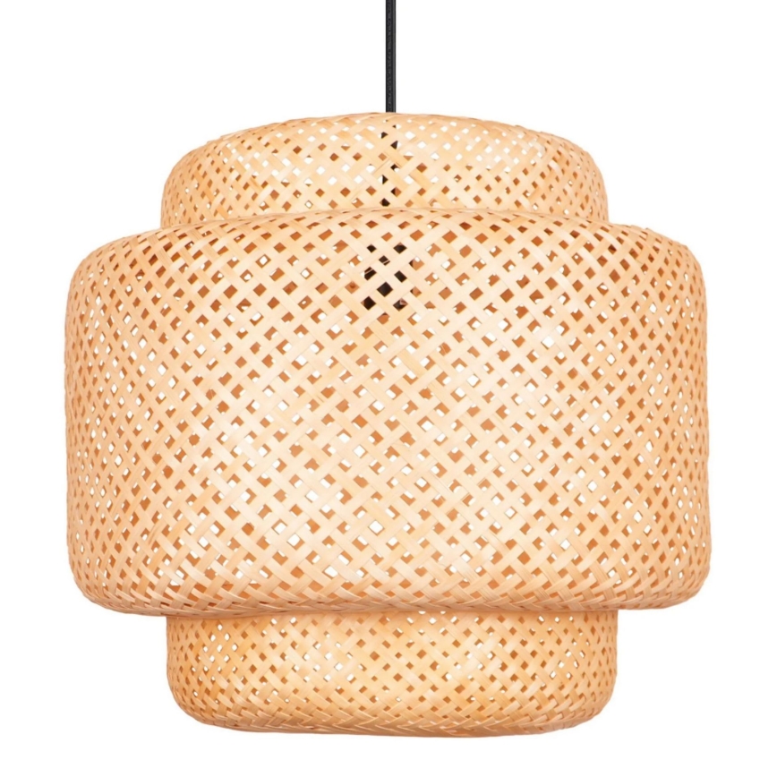 Candeeiro suspenso BERTA 1xE27/20W/230V diâmetro 50 cm bambu