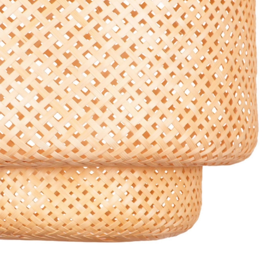 Candeeiro suspenso BERTA 1xE27/20W/230V diâmetro 50 cm bambu
