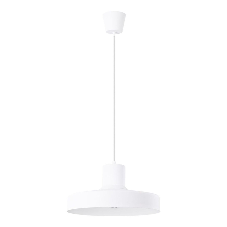 Candeeiro suspenso BILO 1xE27/15W/230V diâmetro 35 cm branco
