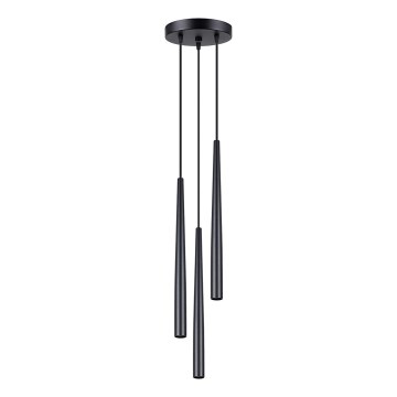 Candeeiro suspenso BLISS 3xG9/8W/230V preto