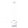 Candeeiro suspenso BODO 1xE27/60W/230V branco