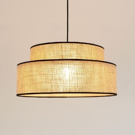 Candeeiro suspenso BOHO 1xE27/60W/230V bege