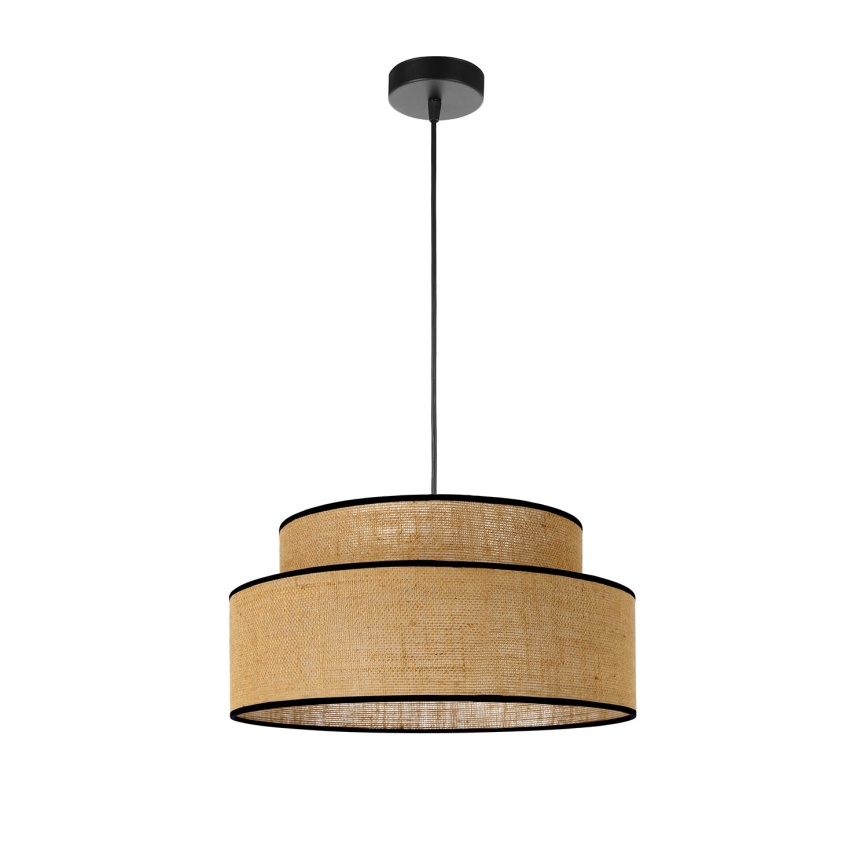 Candeeiro suspenso BOHO 1xE27/60W/230V bege
