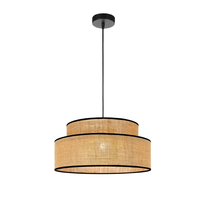 Candeeiro suspenso BOHO 1xE27/60W/230V bege